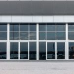 Aluminum composite and entrance door of exbihition hall Glacier_Glass_Regina Glacier_Glass_Regina
