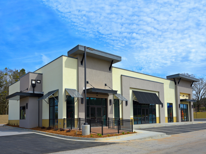 New Commercial Building with large windows in Regina