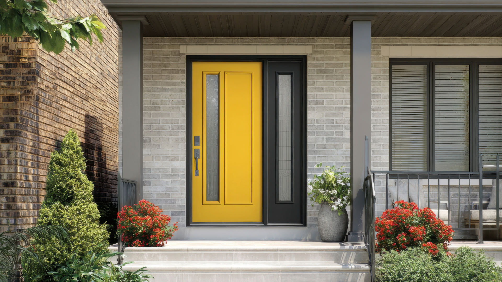 Yellow Fiber Glass Door